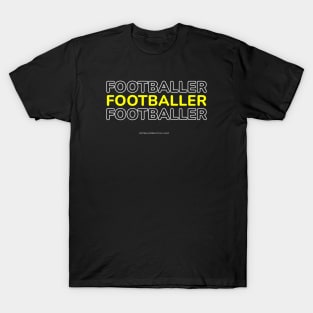 Modern Typography for Footballer or Football Player T-Shirt